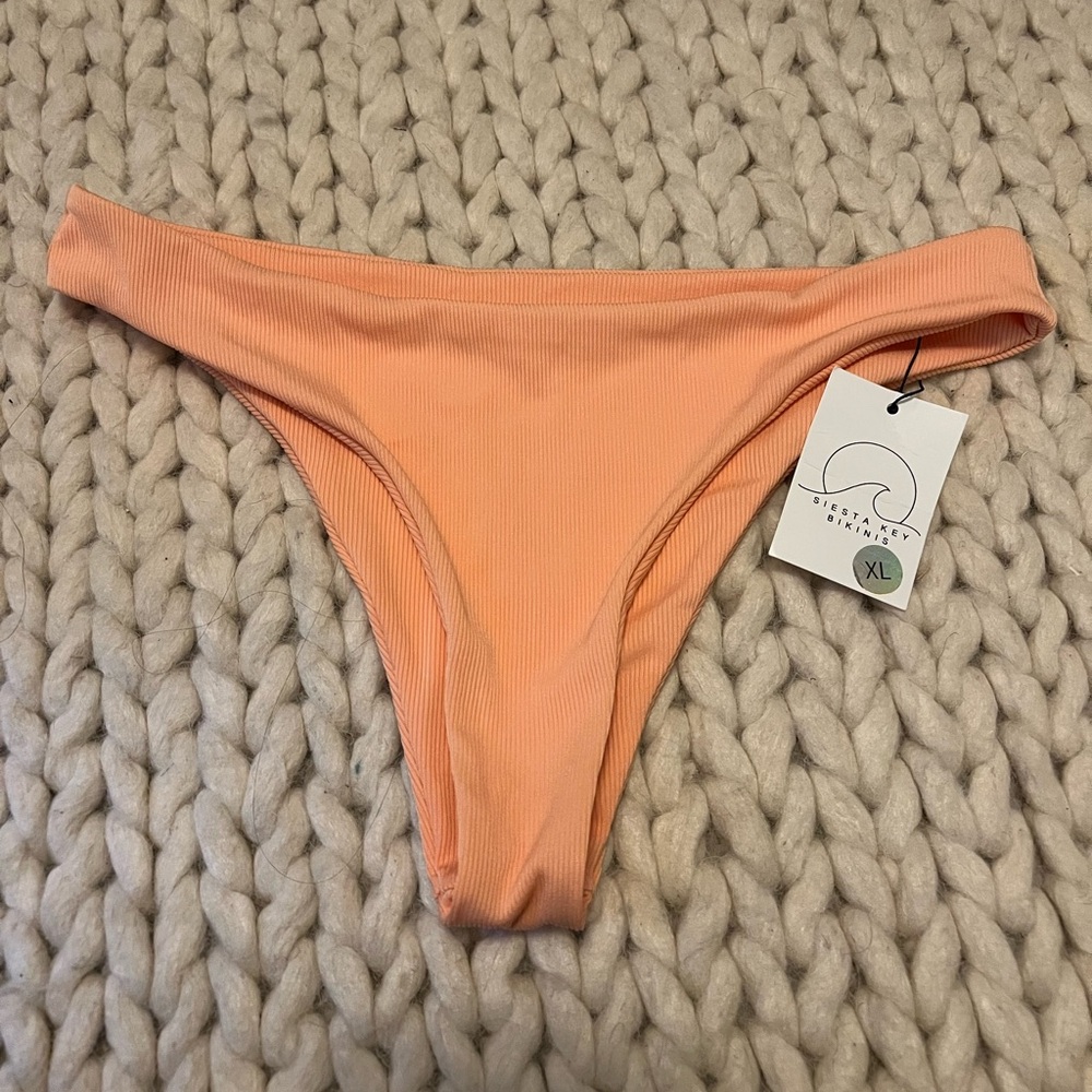 Peach Cheeky Bikini Bottoms